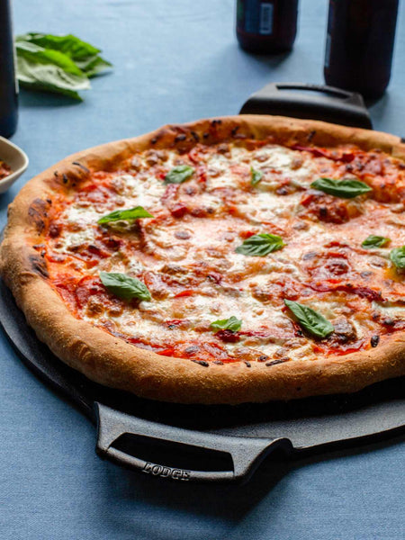 save 20% 38CM 15 Inch LODGE Seasoned Cast Iron Pizza Pan