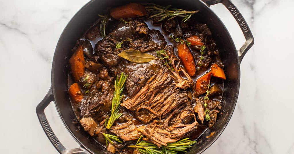 Red-wine Braised Pot Roast With Root Vegetables