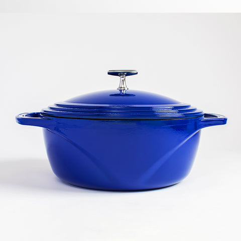 Lodge USA Enamel™ 7.5 Qt. Enameled Cast Iron Dutch Oven, - Made in USA CHOOSE from 3 colours