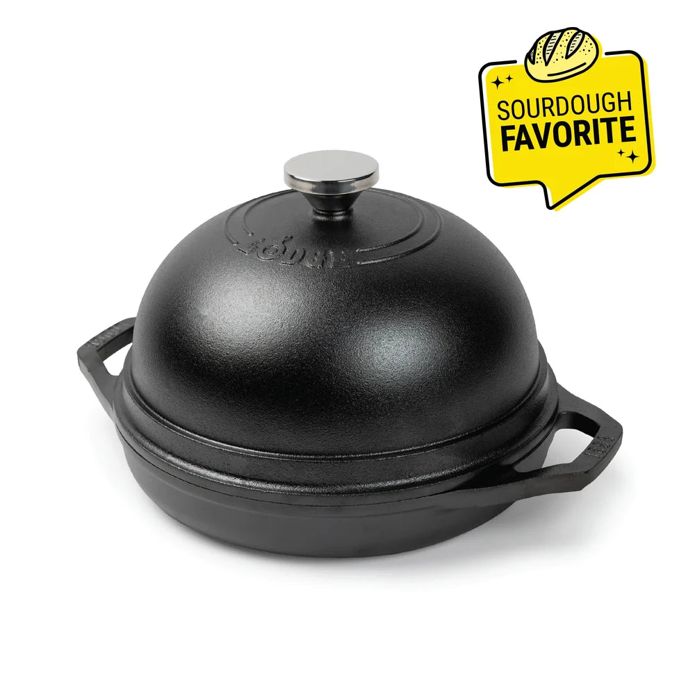 Chef  Collection™   Seasoned   Cast   Iron   Bread   Oven Cloche 9.5"