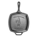 Yellowstone™ 10.5 Inch Square Seasoned Cast Iron Cowboy Grill Pan by LODGE