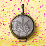 AVAILABLE NOW! LODGE 12 Inch Skillet "Love is Like a Butterfly" Dolly Parton Skillet