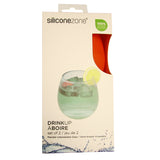 DrinkUp Silicone Glass (Set of 2) by SiliconeZone