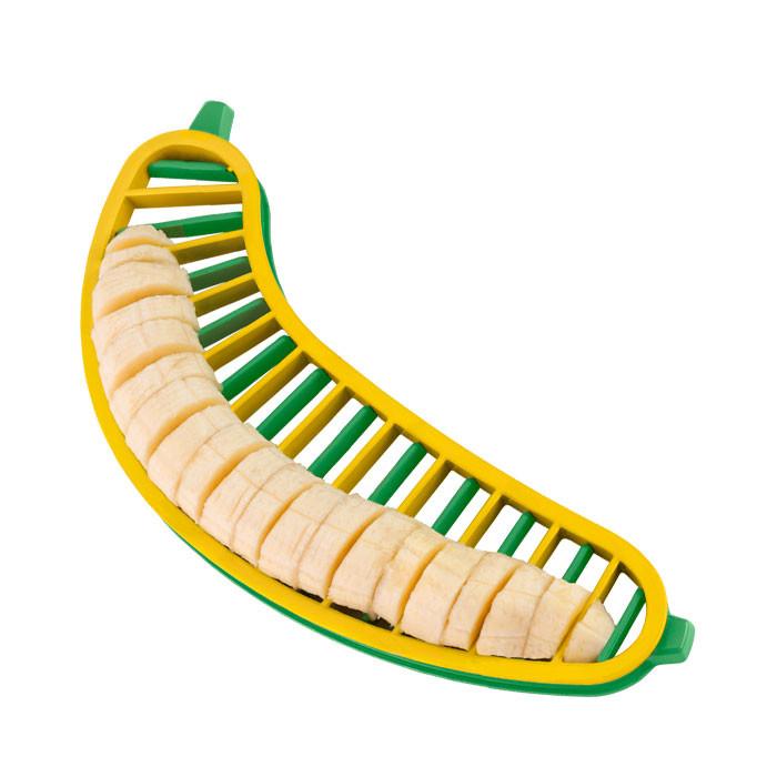 "Mr. Banana" Banana Slicer with Two Cutters by Metaltex
