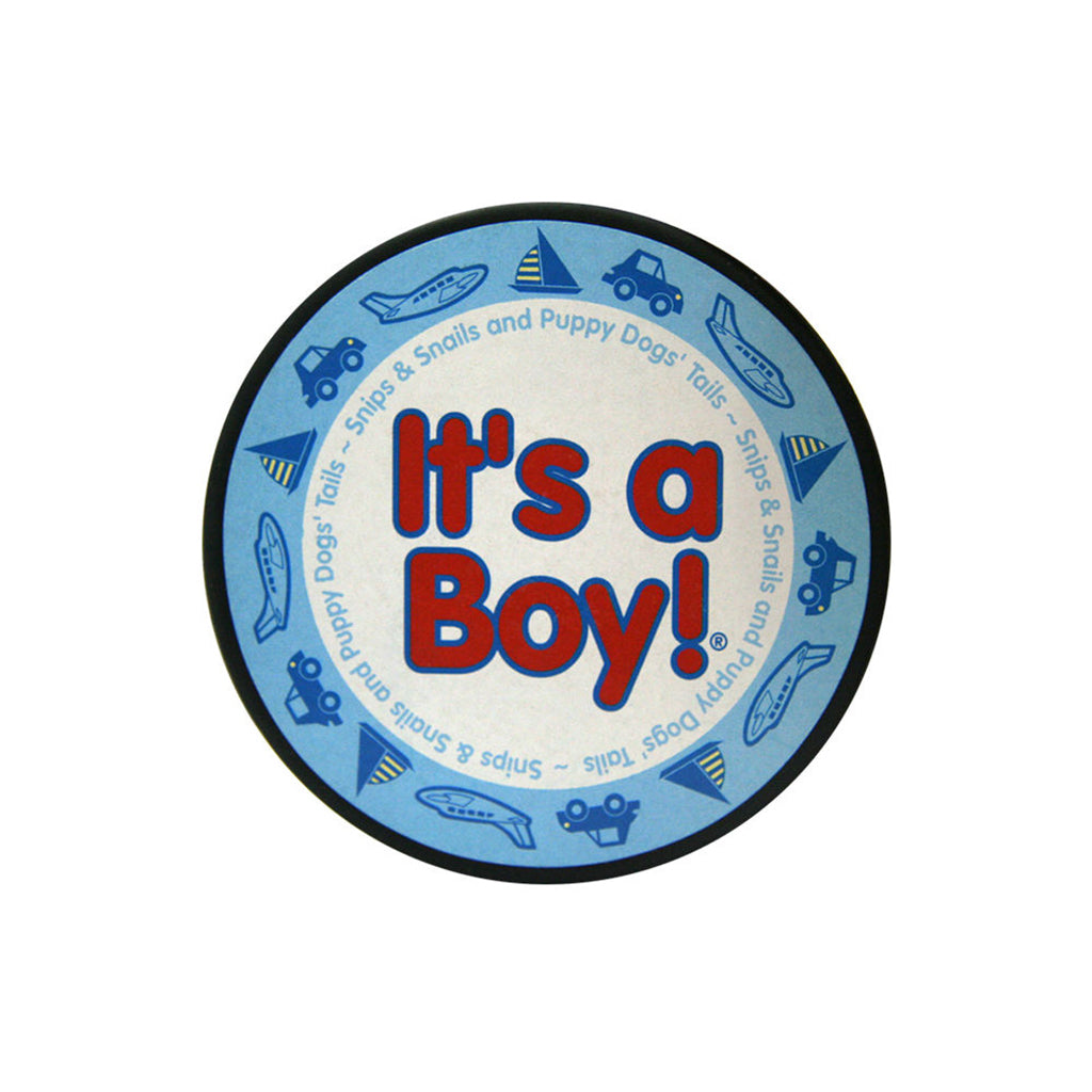 "It’s a Boy" Hockey Puck In Cube by Counseltron