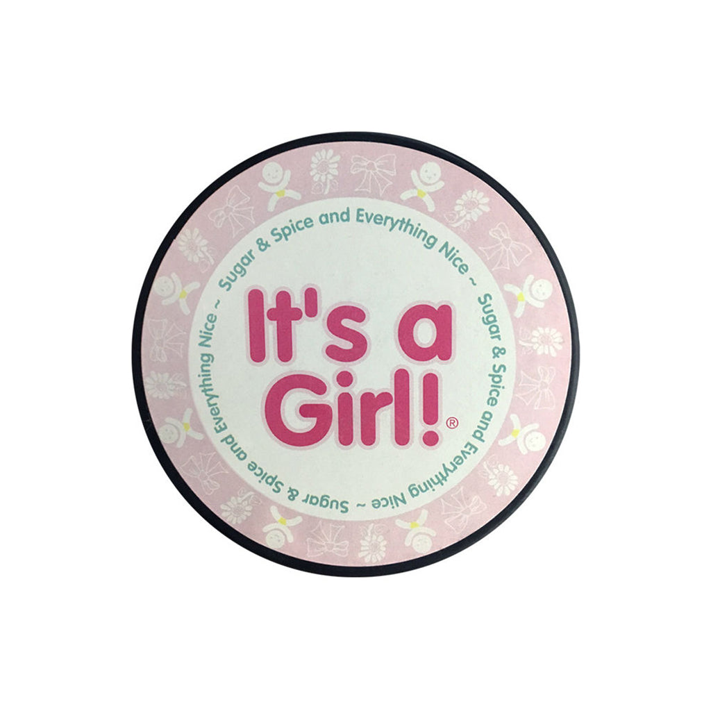 "It’s a Girl" Hockey Puck In Cube by Counseltron
