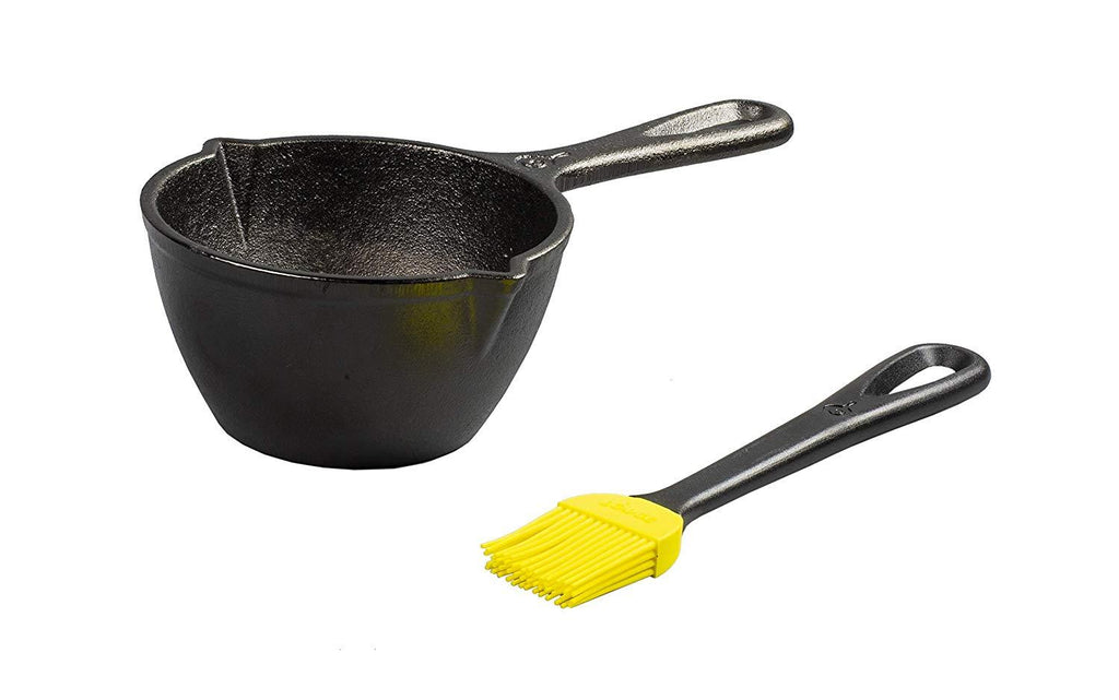 Cast Iron Melting Pot and Silicone Brush by Lodge