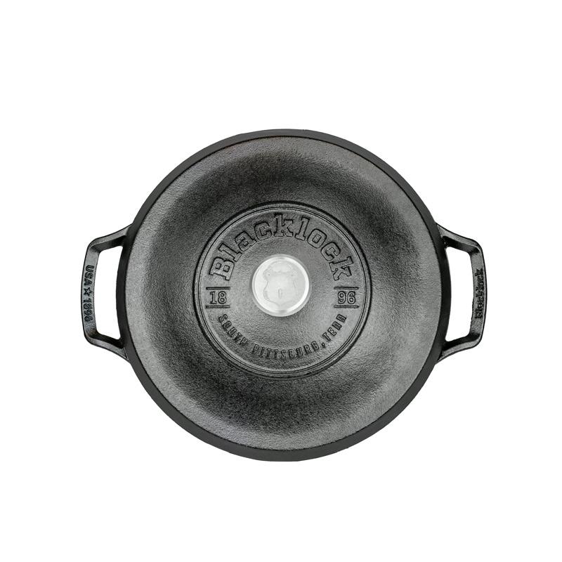 BLACKLOCK *02* Quart Triple Seasoned Cast Iron Dutch Oven by