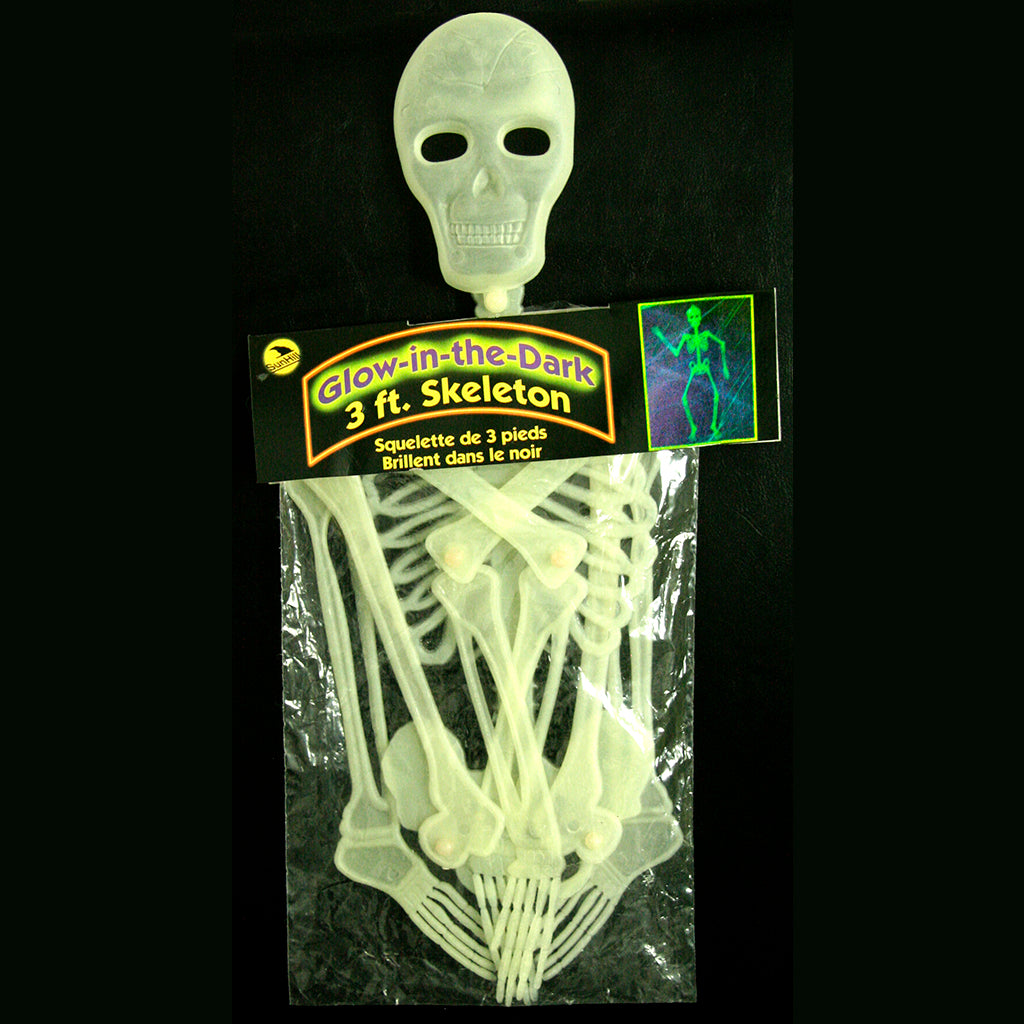 Jointed Skeleton 3 feet - Glow in the Dark by Counseltron