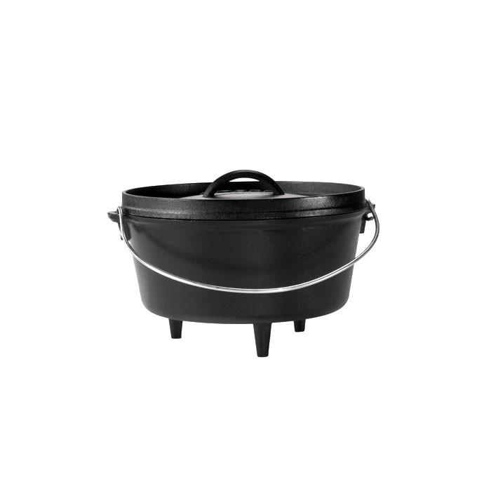 Lodge 5 Quart Cast Iron Dutch Oven, With Spiral Bail Handle