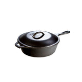 Cast Iron Covered Deep Skillet 10.25 inch / 3 Quart by Lodge