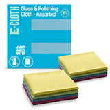 E-CLOTH Glass & Polishing Cloth Assorted Multipack 4 pack