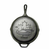 10.25 Inch Cast Iron Skillet with Loon Scene & Hot Handle Holder by Lodge