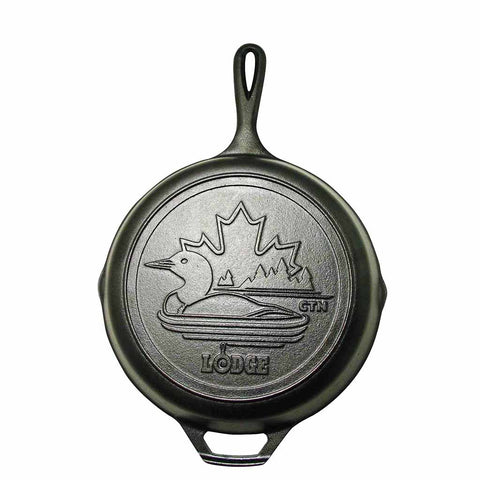 10.25 Inch Cast Iron Skillet with Loon Scene by Lodge