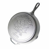12 Inch Cast Iron Skillet with Maple Leaf Scene  by Lodge