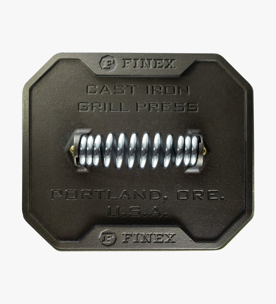 FINEX CAST IRON 8″  GRILL PRESS SAVE $40.00
