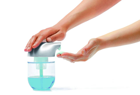 Silver Soap Dispenser by SiliconeZone